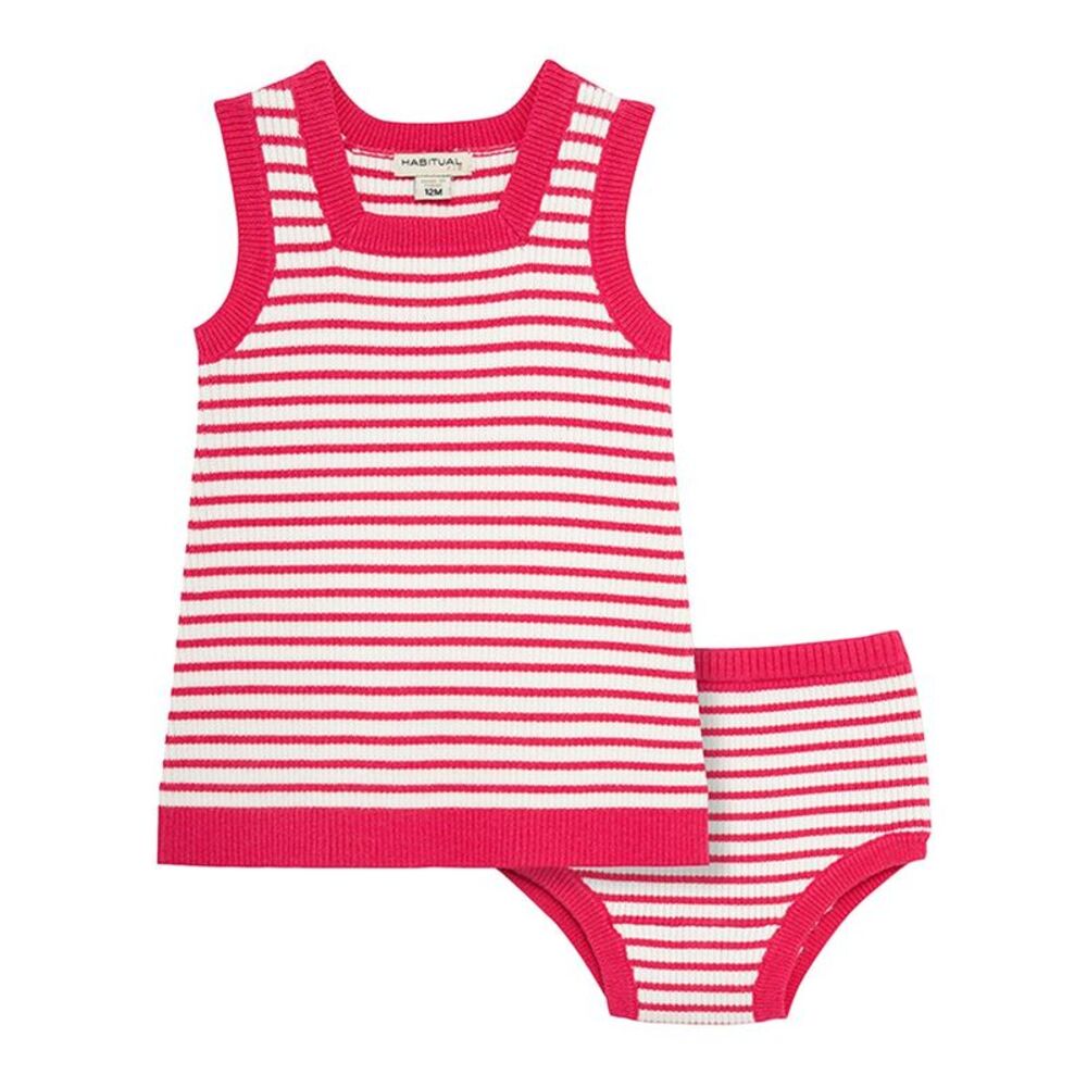 Habitual Novelty Knit Sundress, Pink